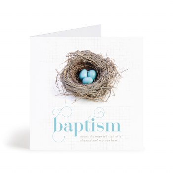 Card Baptism New Life 6x6