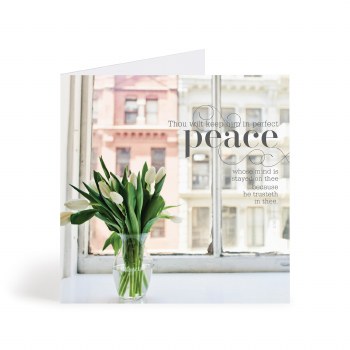 Card Encouragement Perfect Peace 6x6