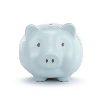 Ceramic Classic Piggy Bank Blue