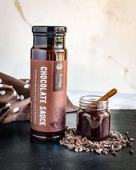 Chocolate Sauce - Bourbon Smoked Cacao Nibs &amp; Bourbon