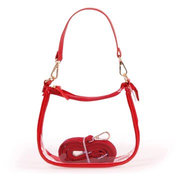 Clear Purse Clara Red