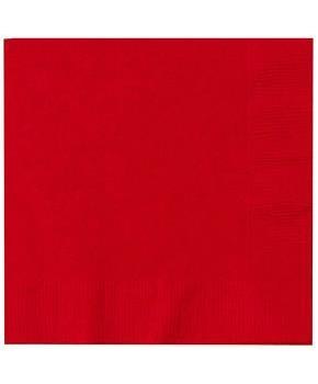 Beverage Napkin 2 ply 50 Ct. Classic Red
