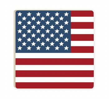 Coaster Single American Flag