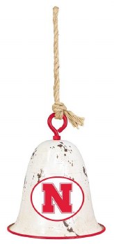 Husker Distressed Hanging Bell