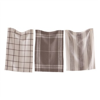 Dishtowel Classic Set of 3 Gray