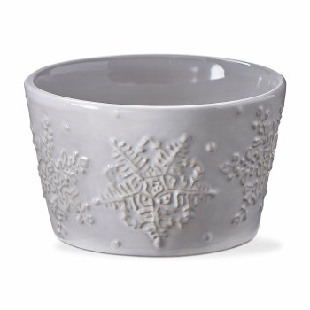 Falling Snow Snack Bowl