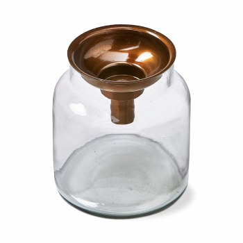 Mercantile Tealight &amp; Taper Candle Holder Wide