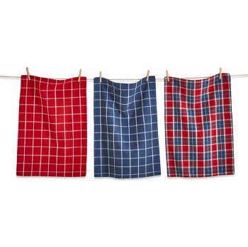 American Plaid Dishtowel Set of 3