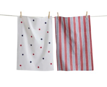 Dishtowel Set of 2 Stars &amp; Stripes