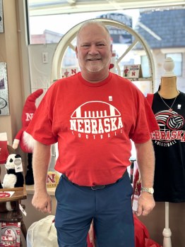 Nebraska Football Sunrise Short Sleeve T-Shirt Red SM