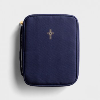 Cross Bible Cover Navy