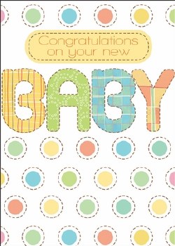 Enclosure Card Baby Congratulations