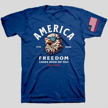 Hold Fast Adult T-Shirt American Eagle - 2XL