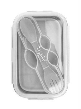 Silicone Collapsible Lunch Container Grey