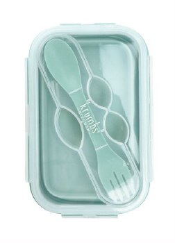 Silicone Collapsible Lunch Container Mint