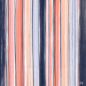 Luncheon Napkin Abstracted Lines