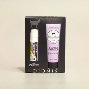 Goat Milk Gift Set Lip &amp; Hand Lavender Honey