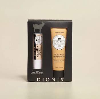 Goat Milk Gift Set Lip &amp; Hand Vanilla Bean