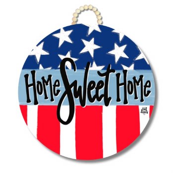 Dk Door Hanger Flag Home Sweet