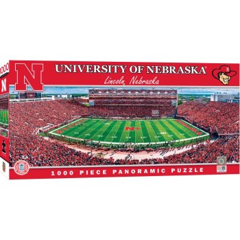Nebraska Cornhuskers 1000 Piece Panoramic Memorial Stadium Puzzle
