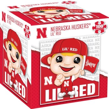 Nebraska Cornhuskers 100 Piece Puzzle Mascot Lil' Red
