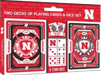 Nebraska Cornhuskers Playing Cards &amp; Dice Set