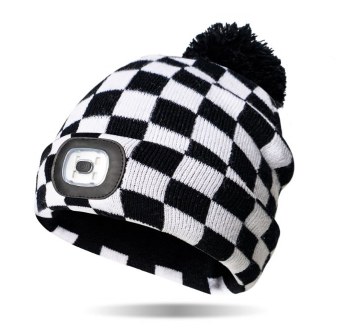 Kids Rechargable LED Beanie Race You There
