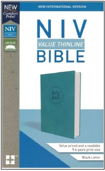 NIV Value Thinline Bible Turquoise