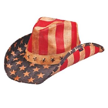 Cowboy Hat Old Glory Blue