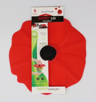 Poppy Lid Red 8"