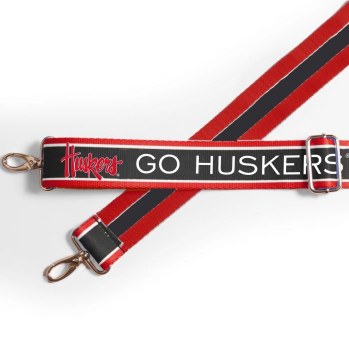 Purse Strap Nebraska Huskers Classic Stripe