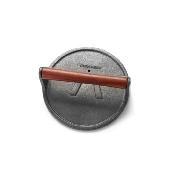 Cast Iron Grill Press Round 8"