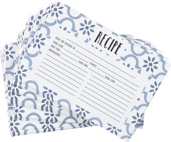 Recipe Cards 4x6 1 Blue
