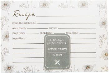 Recipe Cards 4x6 Night/day