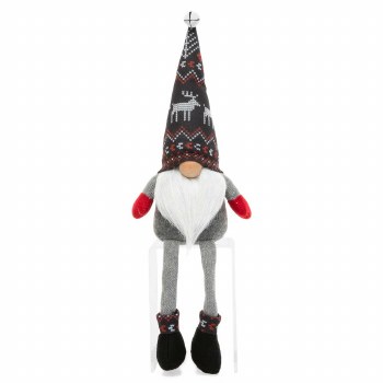 Black &amp; Red Deer Gnome with Legs