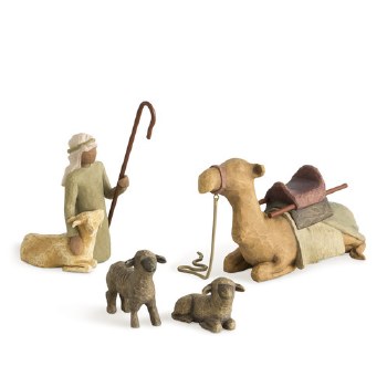Shepherd &amp; Stable Animals 4 Pc