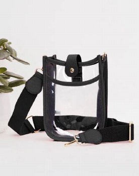 Crossbody Mini Bag Clear Black