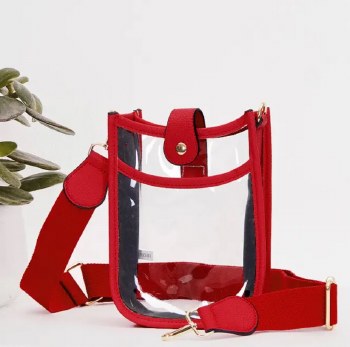 Crossbody Mini Bag Clear Red