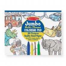 Jumbo Coloring Pad Blue 11x14