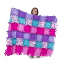 Created By Me- Flower Fleece Quilt