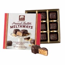 Dark Chocolate Peanut Butter melts with Sea Salt