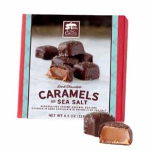 Dark Chocolate Caramels with Sea Salt Boxed 4.5oz