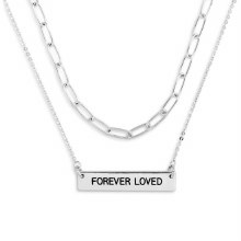Loving Memories Necklace Silver