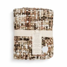 Woven Throw Blanket - Cream