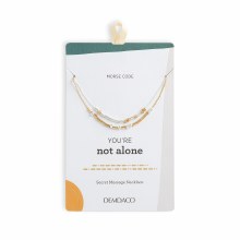 Morse Code Necklace Not Alone