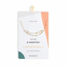 Morse Code Necklace Warrior