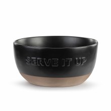 Serve It Up Bowl Black
