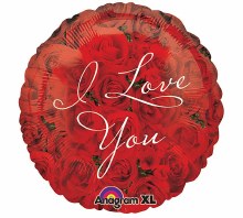 Foil Balloon 17" I Love You Roses