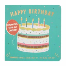 Birthday Board Book - Interactive Blow Out The Candles