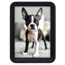 Curved Black Wood Frame 5x7